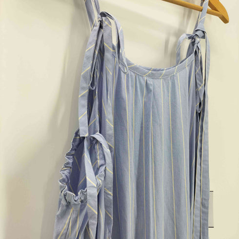 ミキオサカベ MIKIOSAKABE 19SS Striped Ribbon Cami Dress ストライプ リボン キャミ ドレス ワンピース レディース FREE
