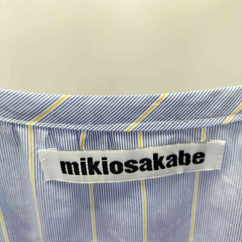 ミキオサカベ MIKIOSAKABE 19SS Striped Ribbon Cami Dress ストライプ リボン キャミ ドレス ワンピース レディース FREE