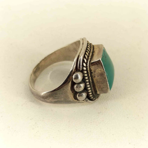 925刻印 ストーンデザインシルバーリング メンズ 14