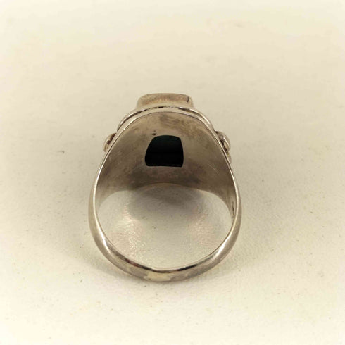 925刻印 ストーンデザインシルバーリング メンズ 14