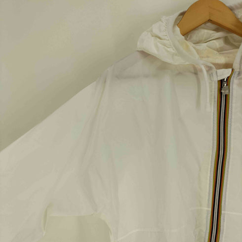 ケーウェイ K-WAY ロゴプリント ラインデザイン ジップアップ ナイロンジャケット メンズ import:M