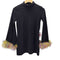 KISHIDAMIKI fur fit top black×mix fur ファー フィツト トップ レディース FREE