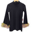 KISHIDAMIKI fur fit top black×mix fur ファー フィツト トップ レディース FREE