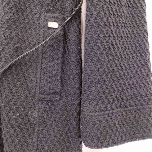 クレージュ courreges ラビットファー付き フーディ ジップアップ ショート ウールコート レディース JPN:38