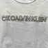シーケーカルバンクライン ck Calvin Klein ロゴフロッキープリント クルーネックTシャツ レディース import:XL