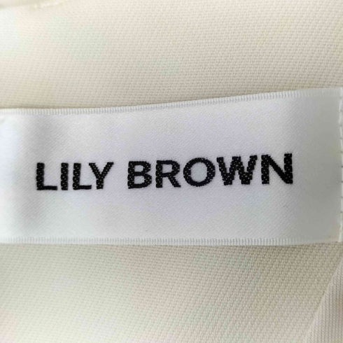 リリーブラウン Lily Brown バブルヘムストレッチミニワンピース レディース