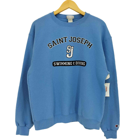 チャンピオン Champion 00s ECO SAINT JOSEPH プリント クルーネックスウェット メンズ import:L