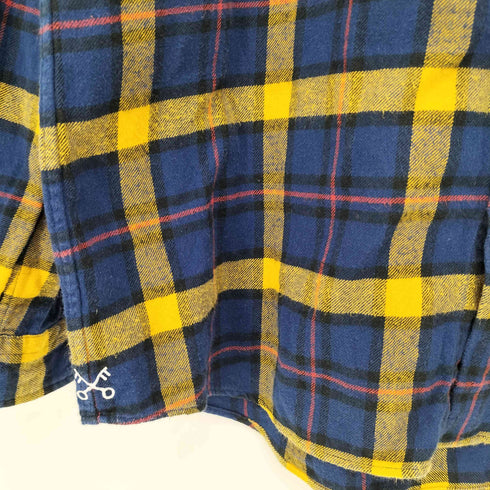 ユニフォームエクスペリメント uniform experiment STAR PHILOSOPHY OVER PRINT FLANNEL CHECK B.D SHIRT メンズ 4