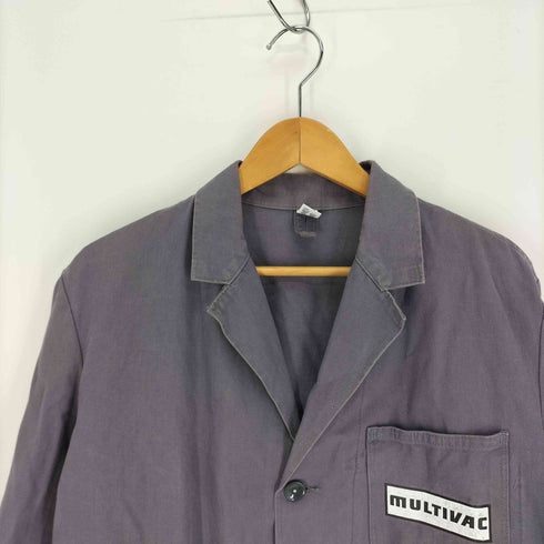 90S SANFOR 企業ロゴ プリント チェンジボタン ユーロワーク ショップコート メンズ EUR:48