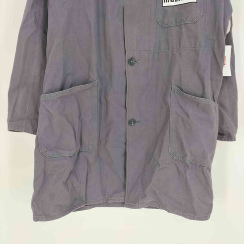 90S SANFOR 企業ロゴ プリント チェンジボタン ユーロワーク ショップコート メンズ EUR:48