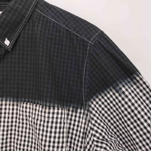ユニフォームエクスペリメント uniform experiment グラデーション ボタンダウン チェック シャツ メンズ 4