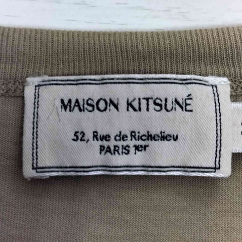 メゾンキツネ MAISON KITSUNE TEE-SHIRT FOX HEAD PATCH ワッペン Tシャツ メンズ import:M