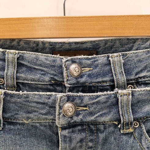 UPPER FREAK Y2K コンビ レイヤード デニムミニスカート レディース JPN:M