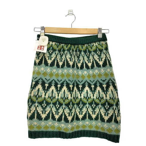 scoop ノルディック柄 マルチカラー スカート レディース