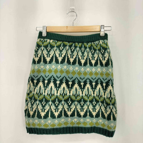 scoop ノルディック柄 マルチカラー スカート レディース
