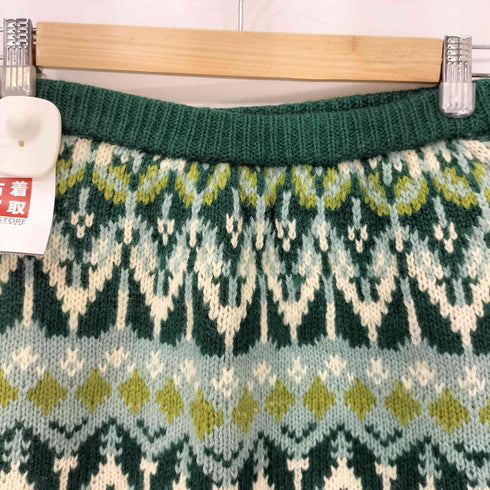 scoop ノルディック柄 マルチカラー スカート レディース