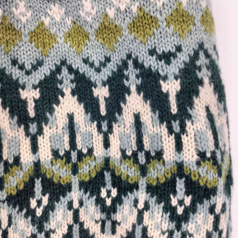 scoop ノルディック柄 マルチカラー スカート レディース