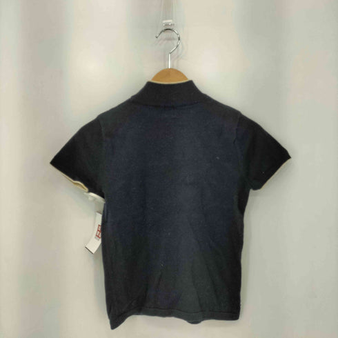 クレージュ courreges フロントロゴ モックネック タイト 半袖ニット レディース 38