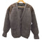 WARREN SCOTT 英国製 PURE NEW WOOL スウェード レザー パッチ ニット カーディガン メンズ import:M