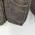 WARREN SCOTT 英国製 PURE NEW WOOL スウェード レザー パッチ ニット カーディガン メンズ import:M