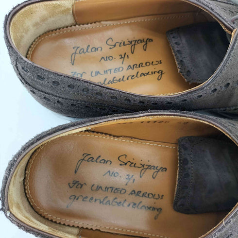 ジャランスリウァヤ Jalan Sriwijaya ストレート チップ レースアップ スエードドレス シューズ メンズ 40
