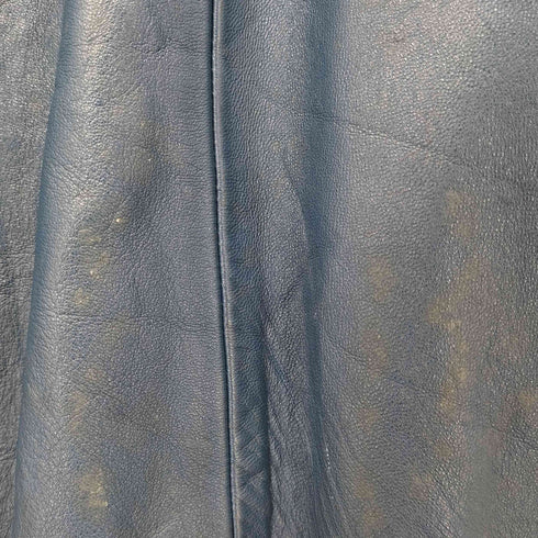 レザー ジップアップ フーデッド ジャケット メンズ 36