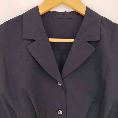 ユナイテッドアローズグリーンレーベルリラクシング UNITED ARROWS green label relaxing 25ss オープンカラー ワンピース レディース