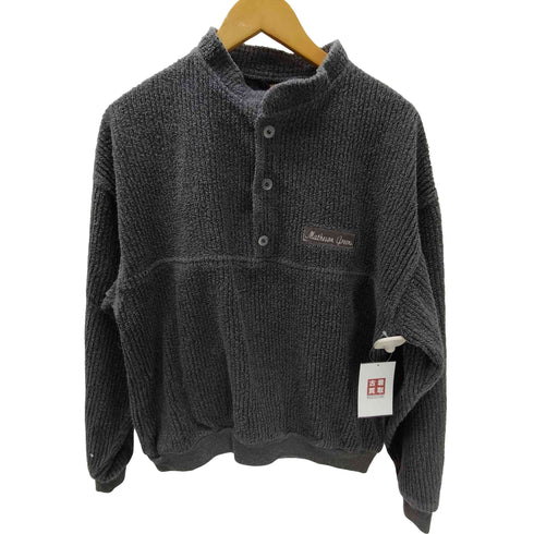 SUNRISE USA製 ハーフボタン ローゲージ コットン ポリ ニット プルオーバー メンズ import:S