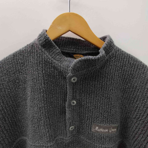 SUNRISE USA製 ハーフボタン ローゲージ コットン ポリ ニット プルオーバー メンズ import:S