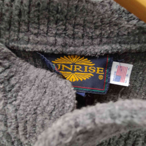 SUNRISE USA製 ハーフボタン ローゲージ コットン ポリ ニット プルオーバー メンズ import:S