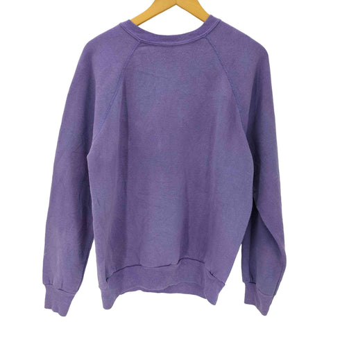 タルテックス TULTEX 80-90S USA製 ブランク 無地 ラグラン スウェット トレーナー ナス紺 メンズ import:L