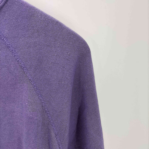 タルテックス TULTEX 80-90S USA製 ブランク 無地 ラグラン スウェット トレーナー ナス紺 メンズ import:L