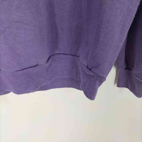 タルテックス TULTEX 80-90S USA製 ブランク 無地 ラグラン スウェット トレーナー ナス紺 メンズ import:L