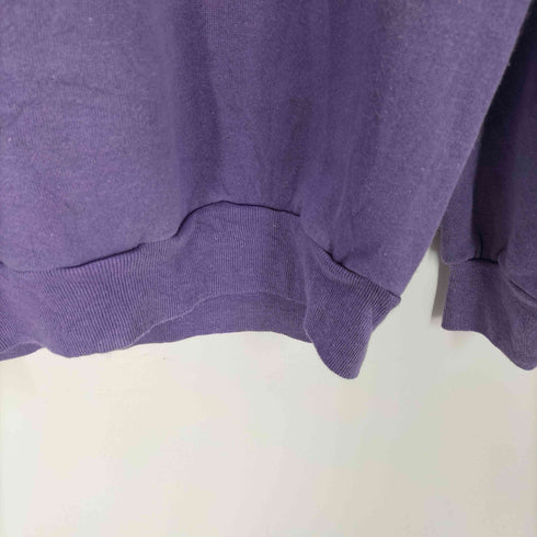 タルテックス TULTEX 80-90S USA製 ブランク 無地 ラグラン スウェット トレーナー ナス紺 メンズ import:L