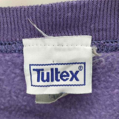 タルテックス TULTEX 80-90S USA製 ブランク 無地 ラグラン スウェット トレーナー ナス紺 メンズ import:L