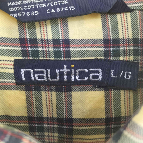 ノーティカ NAUTICA 90s フィリピン製 ボタンダウンチェックシャツ メンズ import:L