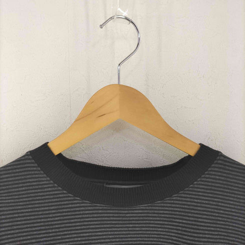 ナノユニバース NANO universe バイオ天竺ボーダーTシャツ メンズ import:L