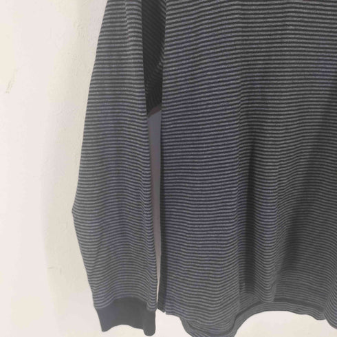 ナノユニバース NANO universe バイオ天竺ボーダーTシャツ メンズ import:L