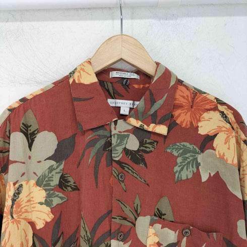 ジェフリービーン GEOFFREY BEENE シルクレーヨン アロハシャツ メンズ import:L