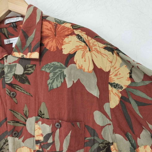 ジェフリービーン GEOFFREY BEENE シルクレーヨン アロハシャツ メンズ import:L