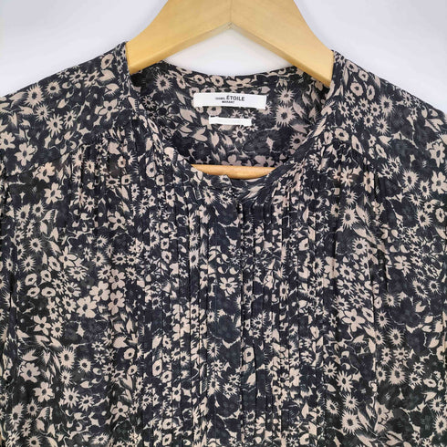 イザベルマランエトワール ISABEL MARANT ETOILE LIZETE DRESS フローラル アシンメトリー シャツワンピース レディース FR:36