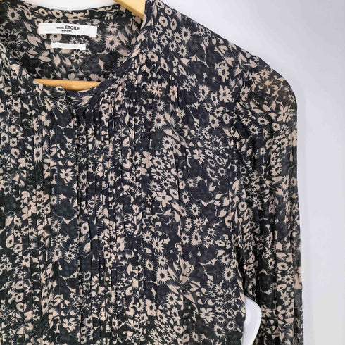 イザベルマランエトワール ISABEL MARANT ETOILE LIZETE DRESS フローラル アシンメトリー シャツワンピース レディース FR:36