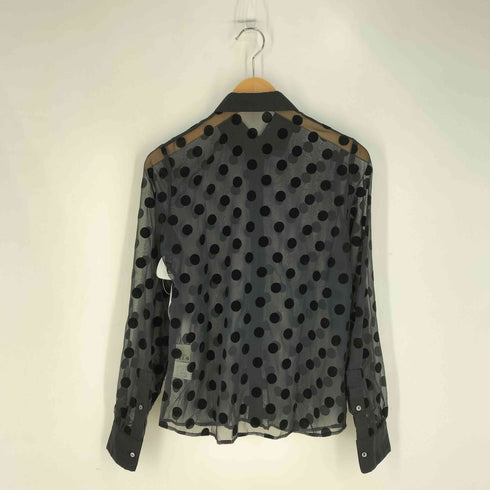 ミューズデドゥーズィエムクラス MUSE de Deuxieme Classe ドットフロッキー シアーシャツ レディース