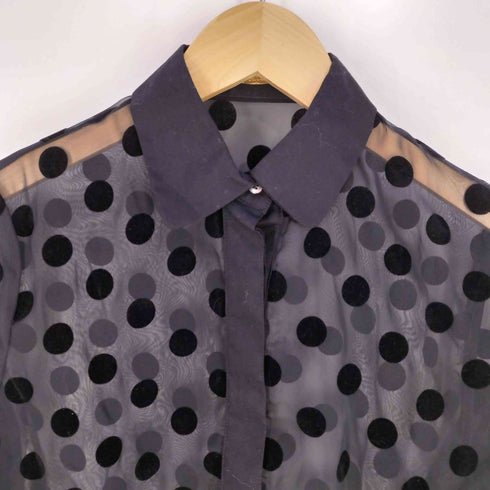 ミューズデドゥーズィエムクラス MUSE de Deuxieme Classe ドットフロッキー シアーシャツ レディース