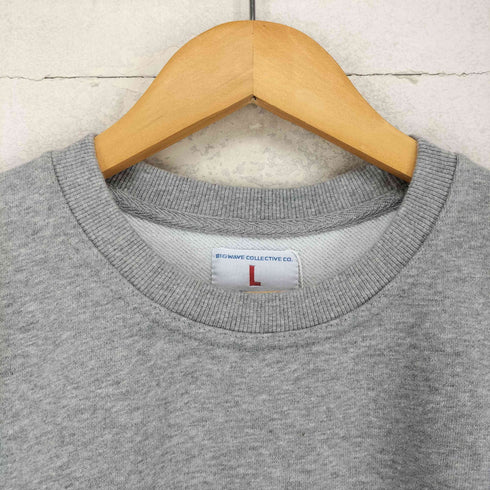 BIGWAVE PEACE OUT HOMIES SWEATSHIRT SOFT MELANGE メンズ L