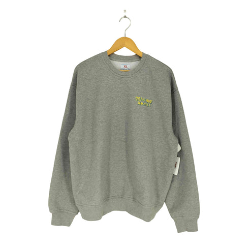 BIGWAVE PEACE OUT HOMIES SWEATSHIRT SOFT MELANGE メンズ XL