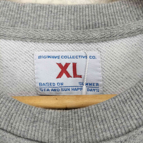 BIGWAVE PEACE OUT HOMIES SWEATSHIRT SOFT MELANGE メンズ XL