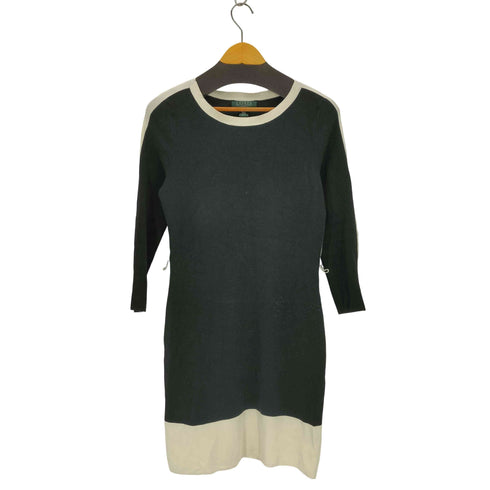 ローレンラルフローレン LAUREN RALPH LAUREN サイドラインニットフレアワンピース レディース JPN:M