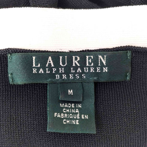 ローレンラルフローレン LAUREN RALPH LAUREN サイドラインニットフレアワンピース レディース JPN:M