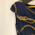 ローレンラルフローレン LAUREN RALPH LAUREN チェーン総柄 ノースリーブドレスワンピース レディース US:6